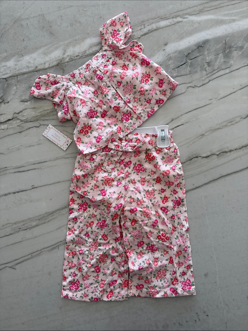 Toddler Pink Floral Two-Piece Set